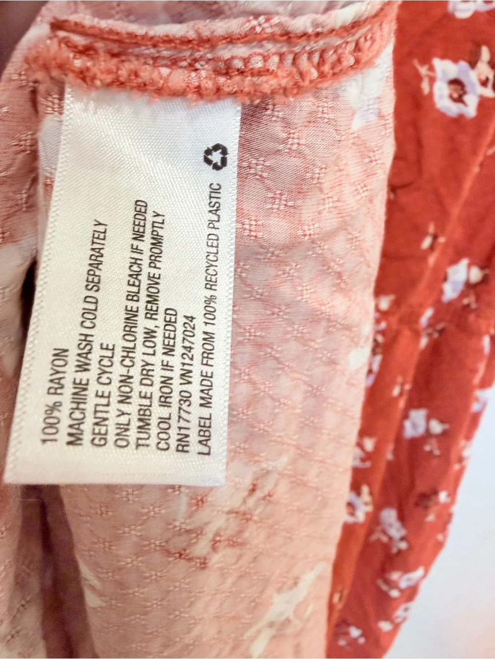 Universal Thread Rustic Orange Floral dress plus XXL cottage feminine prairie